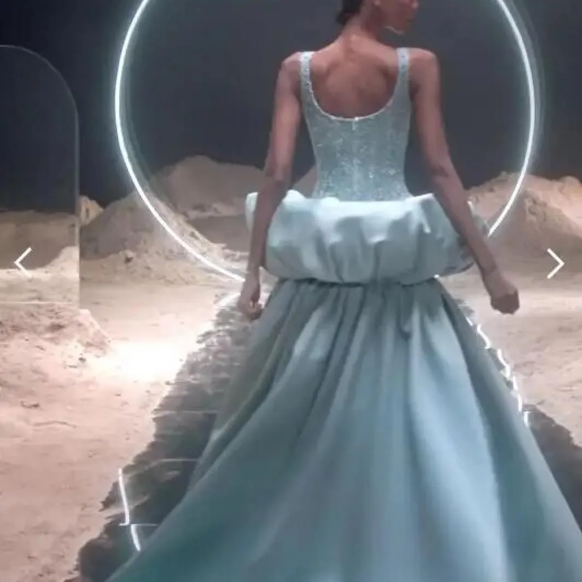2024 Couture abiti da festa lunghi in rilievo con gonna oversize abito formale unico alto basso abiti da festa eleganti par