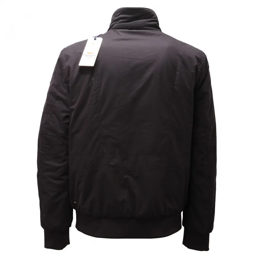 4412AE giubbotto uomo AERONAUTICA MILITARE giubbino black jacket man