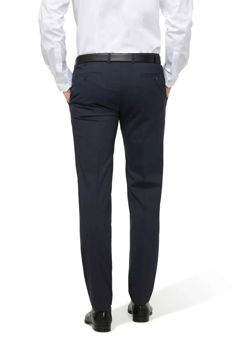 Abito blu micro disegno Digel slim fit lana stretch