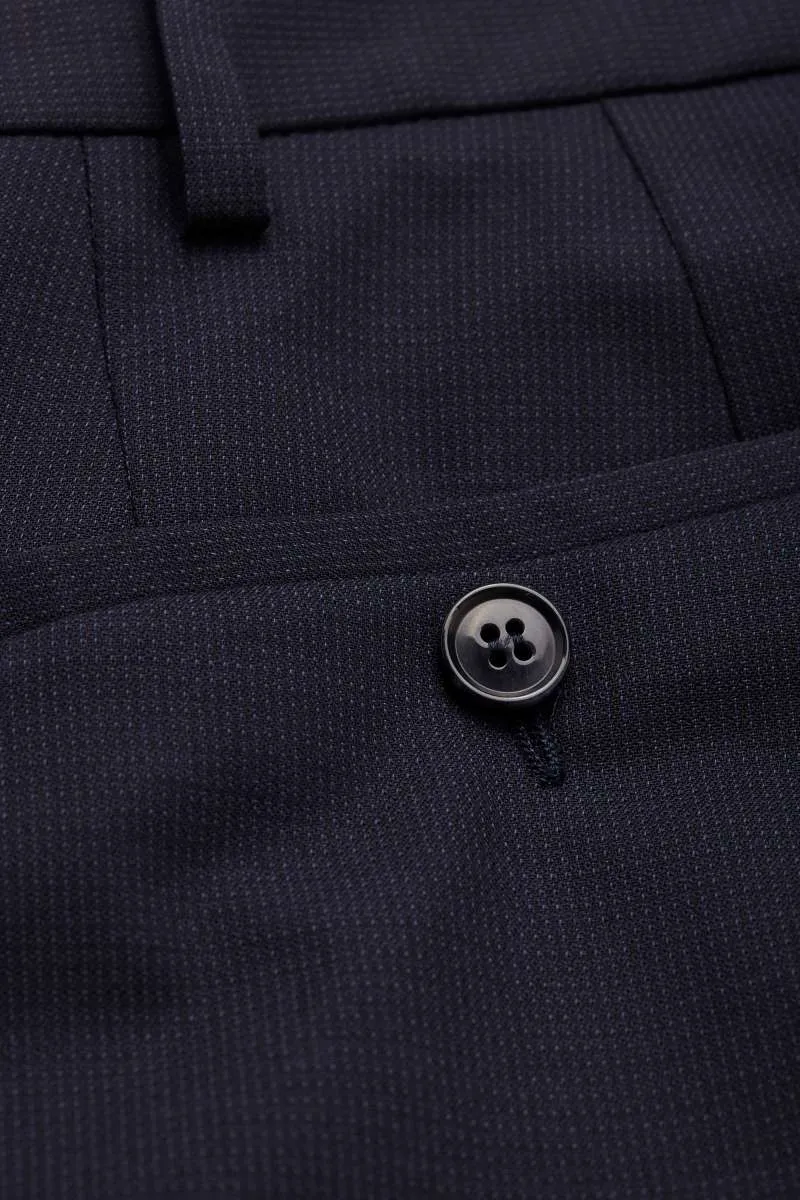 Abito blu micro disegno Digel slim fit lana stretch