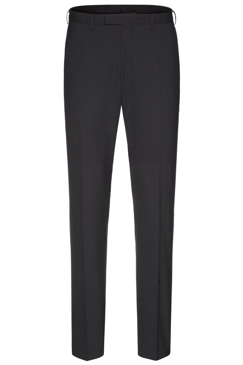 Abito nero micro disegno Digel slim fit lana stretch