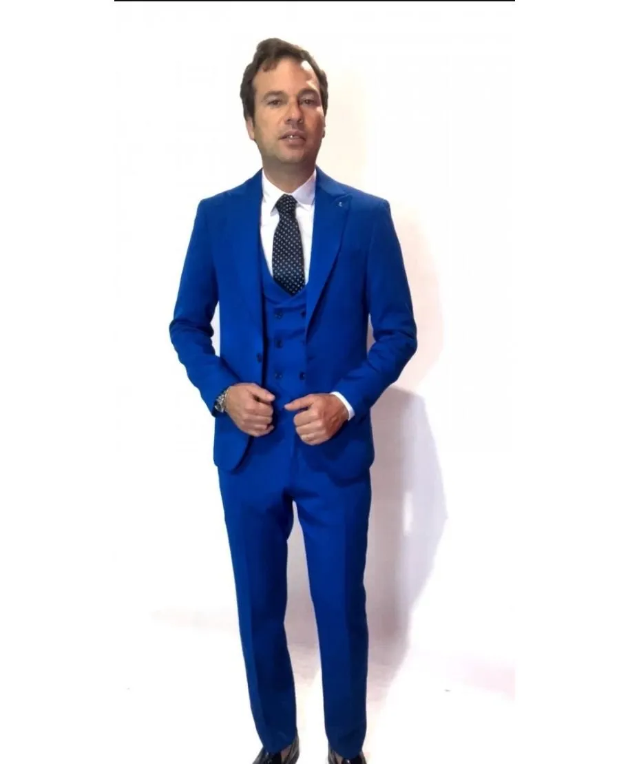 Abito uomo elegante, blu elettrico