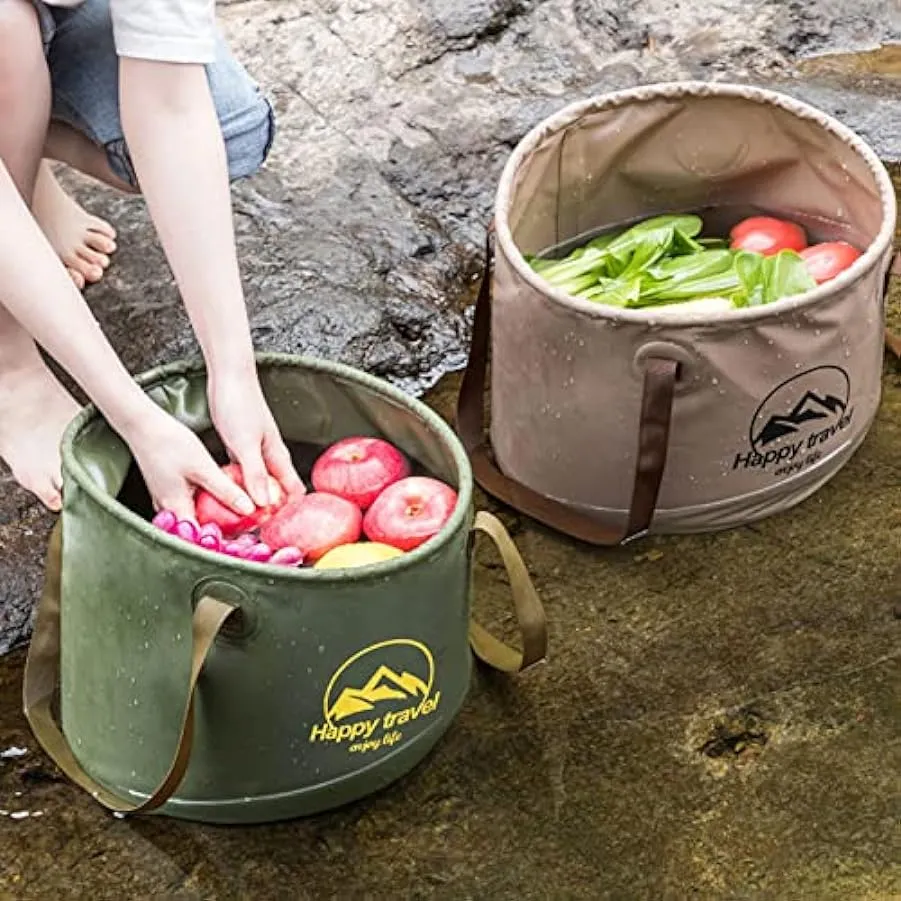 Accendino Acceso Giardino pieghevole Bucket 20L Bucket Water Storage Contenitori per la pesca Camping Waterproof Folding Contain