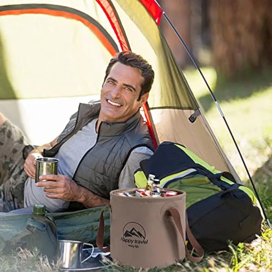Accendino Acceso Giardino pieghevole Bucket 20L Bucket Water Storage Contenitori per la pesca Camping Waterproof Folding Contain