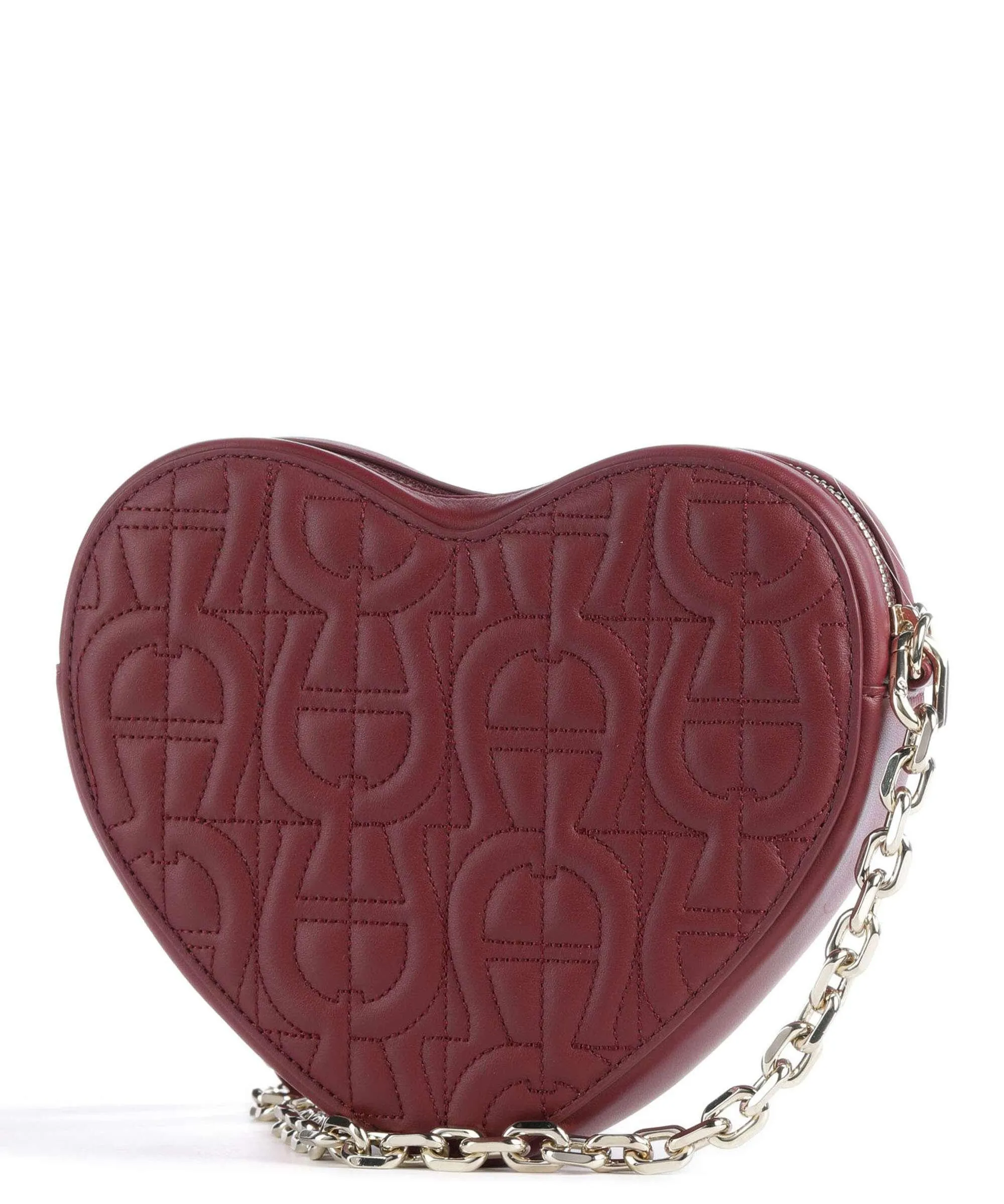  Aigner Fashion Borsa a tracolla pelle di vacchetta finemente grana rosso scuro  