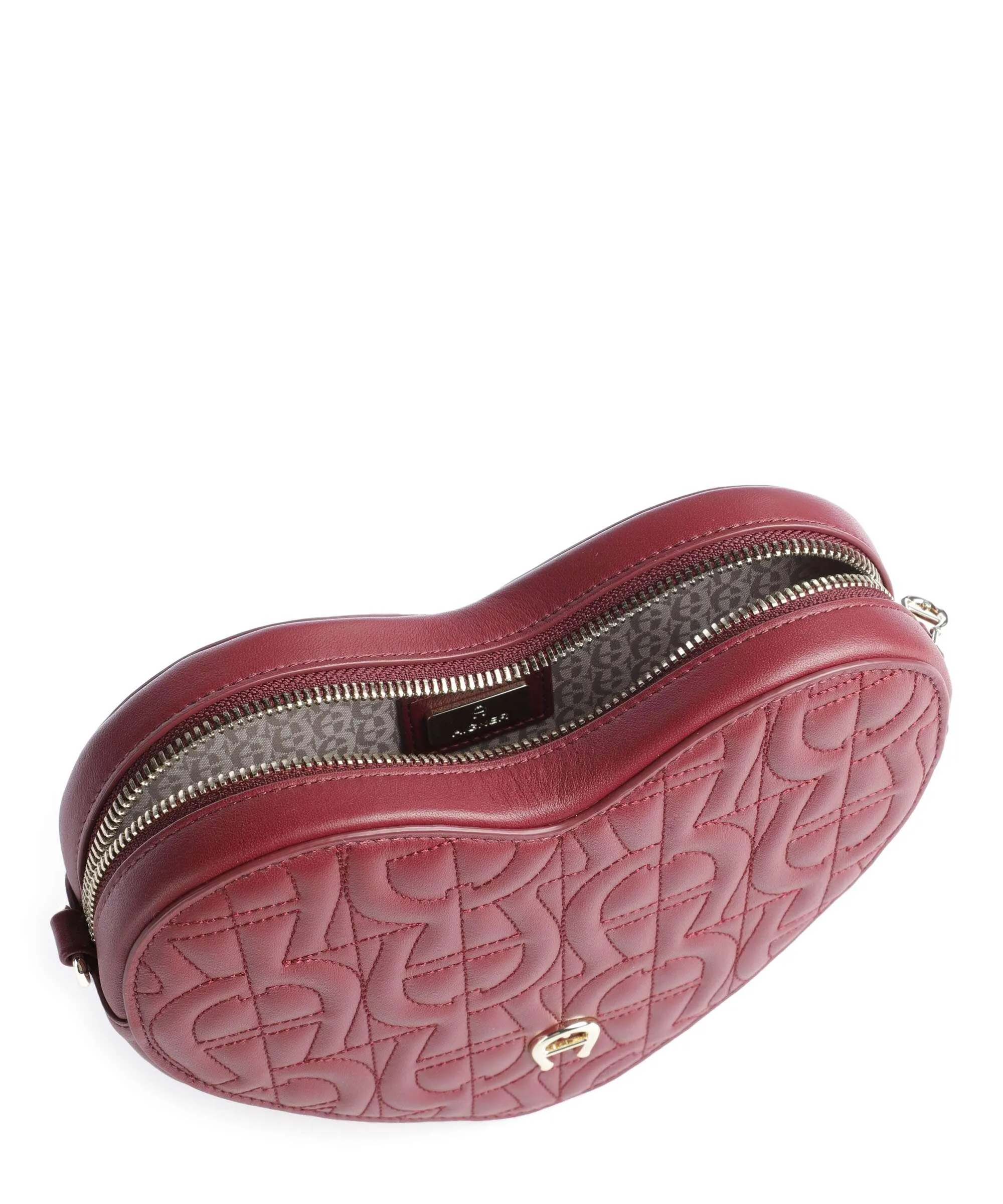  Aigner Fashion Borsa a tracolla pelle di vacchetta finemente grana rosso scuro  