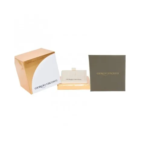 Anello Solitario in Oro Bianco 18 kt. e Diamanti Giorgio Visconti