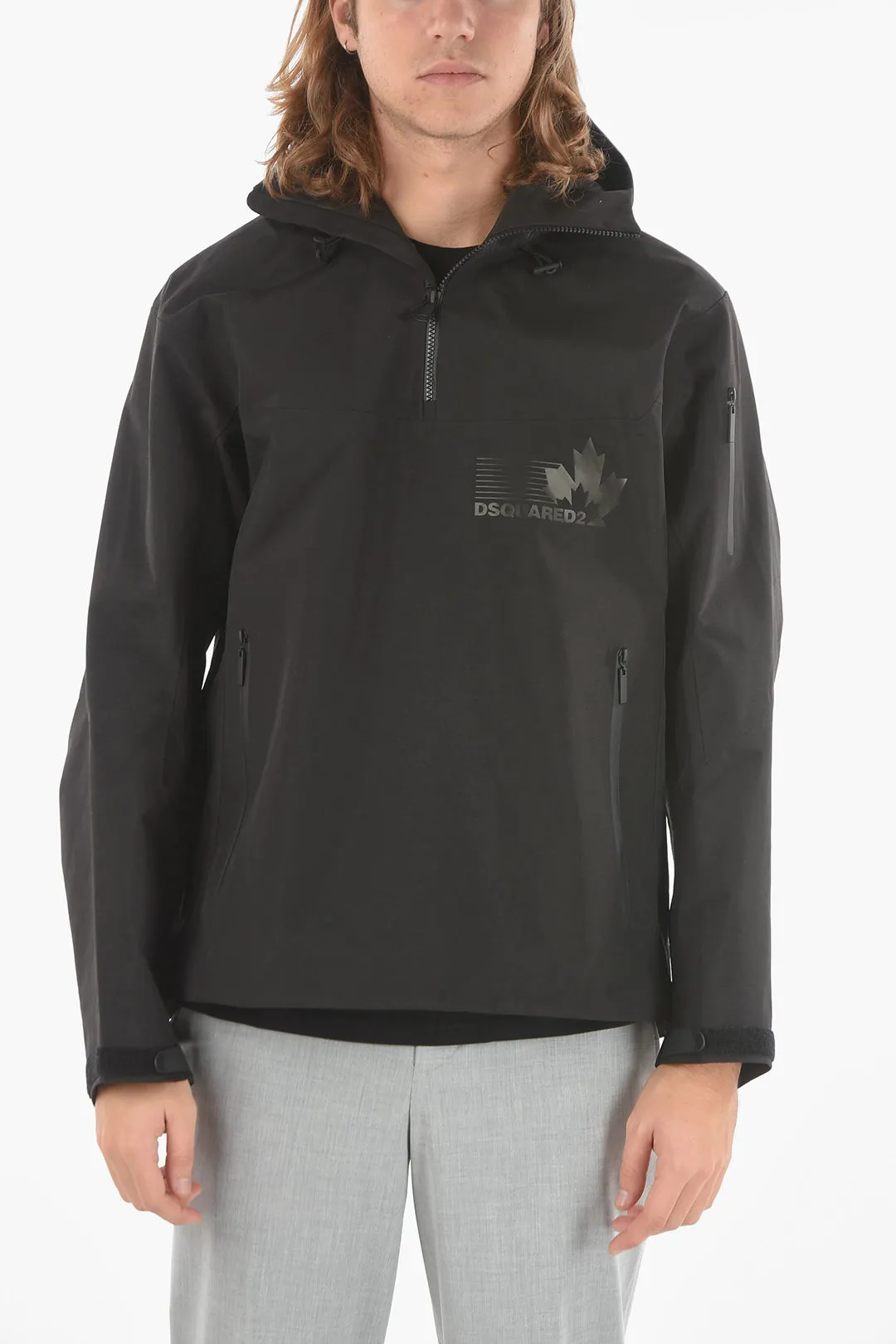 Anorak Ultraleggero a Tinta Unita con Cappuccio