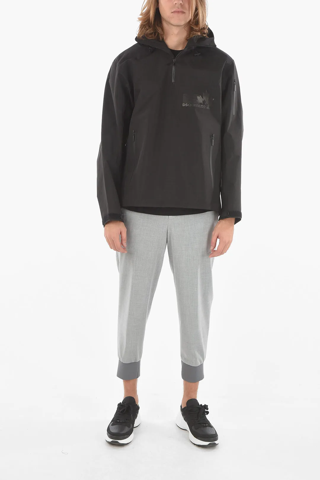 Anorak Ultraleggero a Tinta Unita con Cappuccio