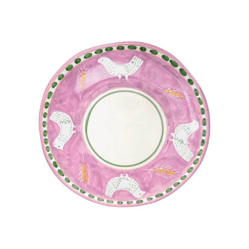 Arcucci Materia piuma rosa piatto piano 29 cm