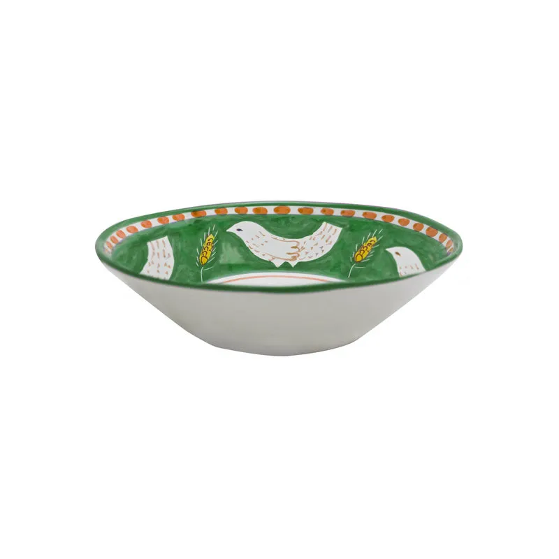 Arcucci Materia piuma verde piatto fondo 23 cm