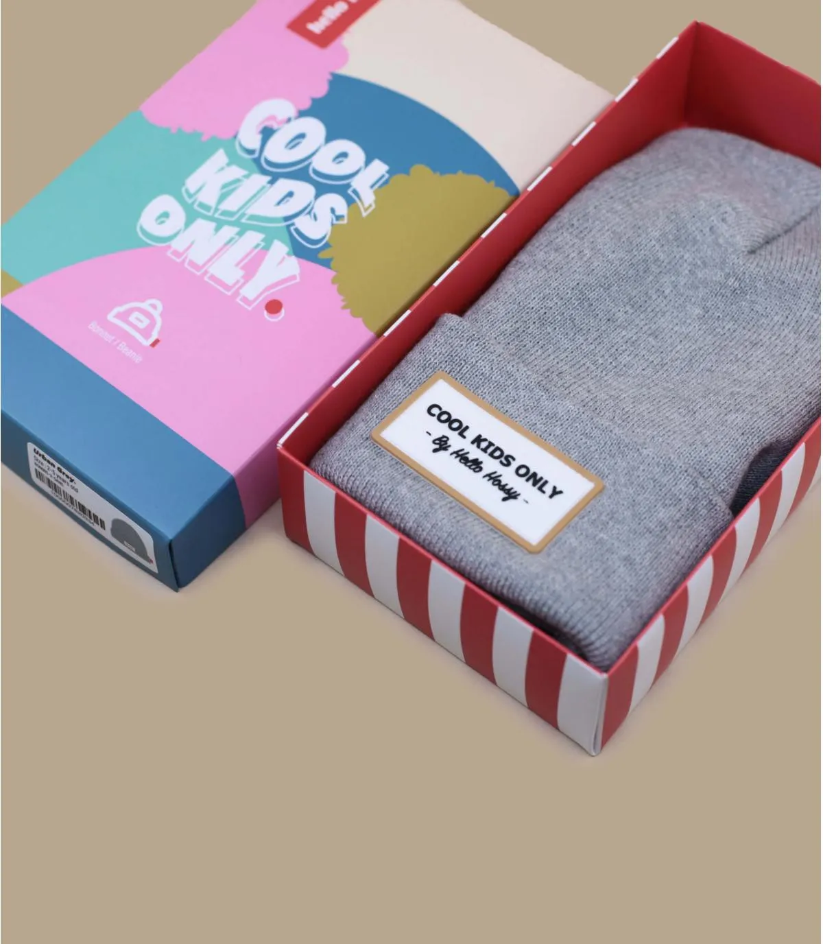 berretto bambino risvolto grigioUrban Heather grey     