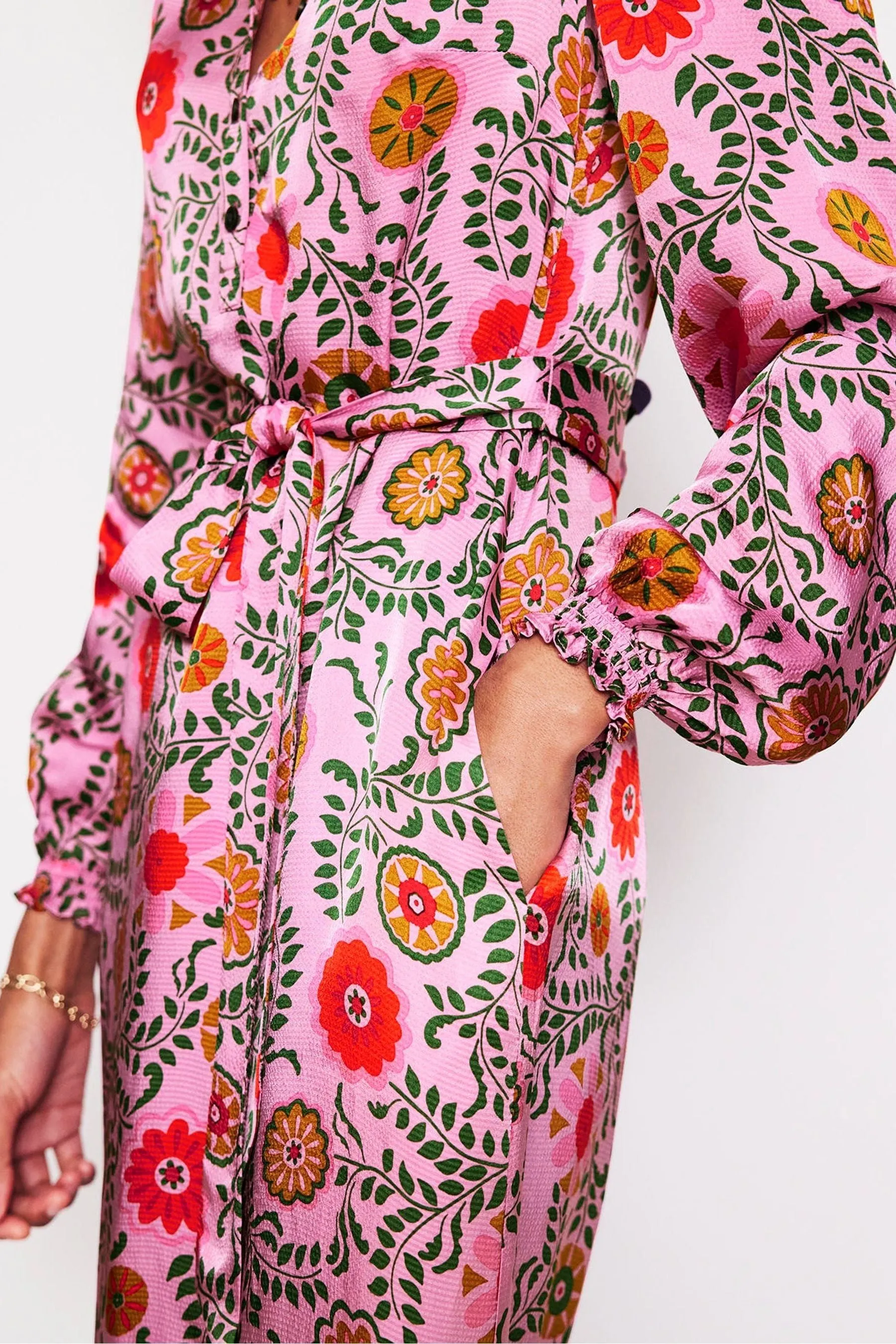 Boden Jasmine Raso Midi Vestito    
