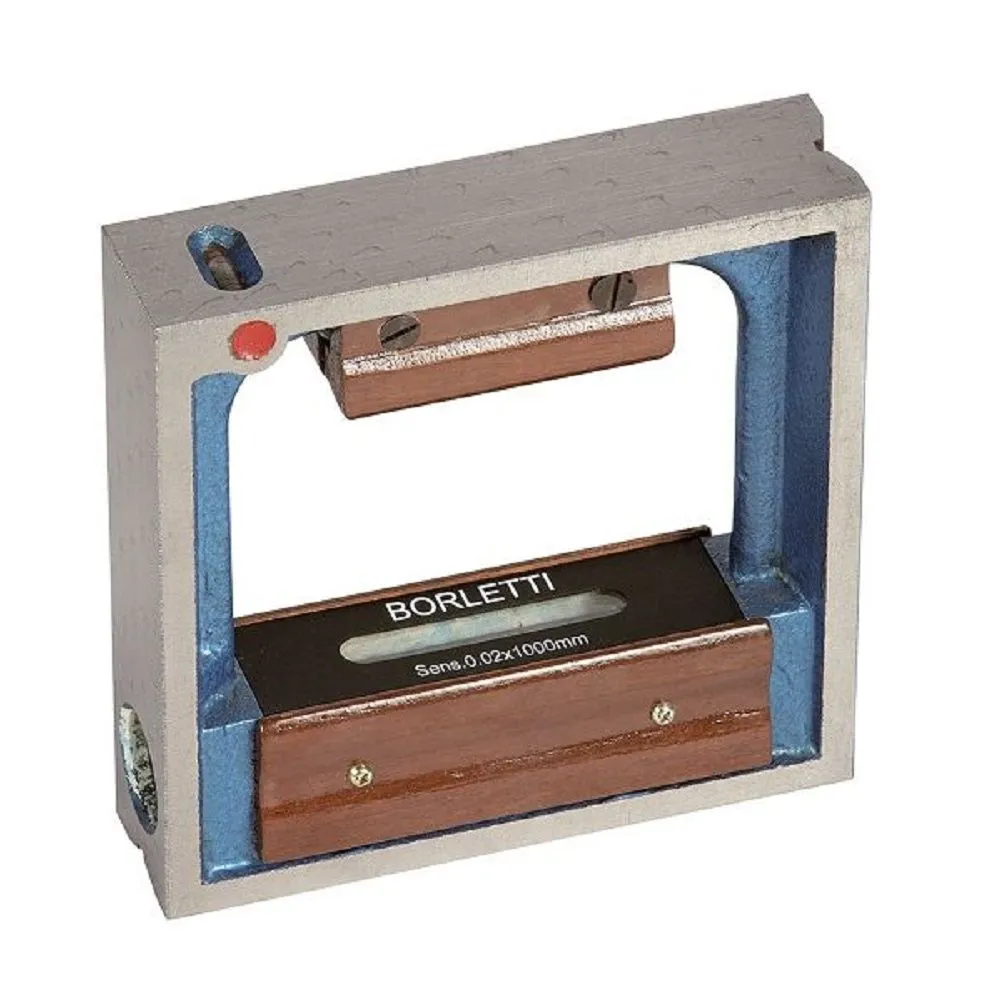 BORLETTI LPQ152 Livelle quadre di precisione a bolla d’aria 150x150mm - sensibilità 0,02 mm