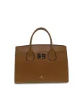 Borsa a mano Cuoieria Fiorentina BELLA LARGE TOTE BAG CON ACCESSORIO METALLO in pelle cuoio