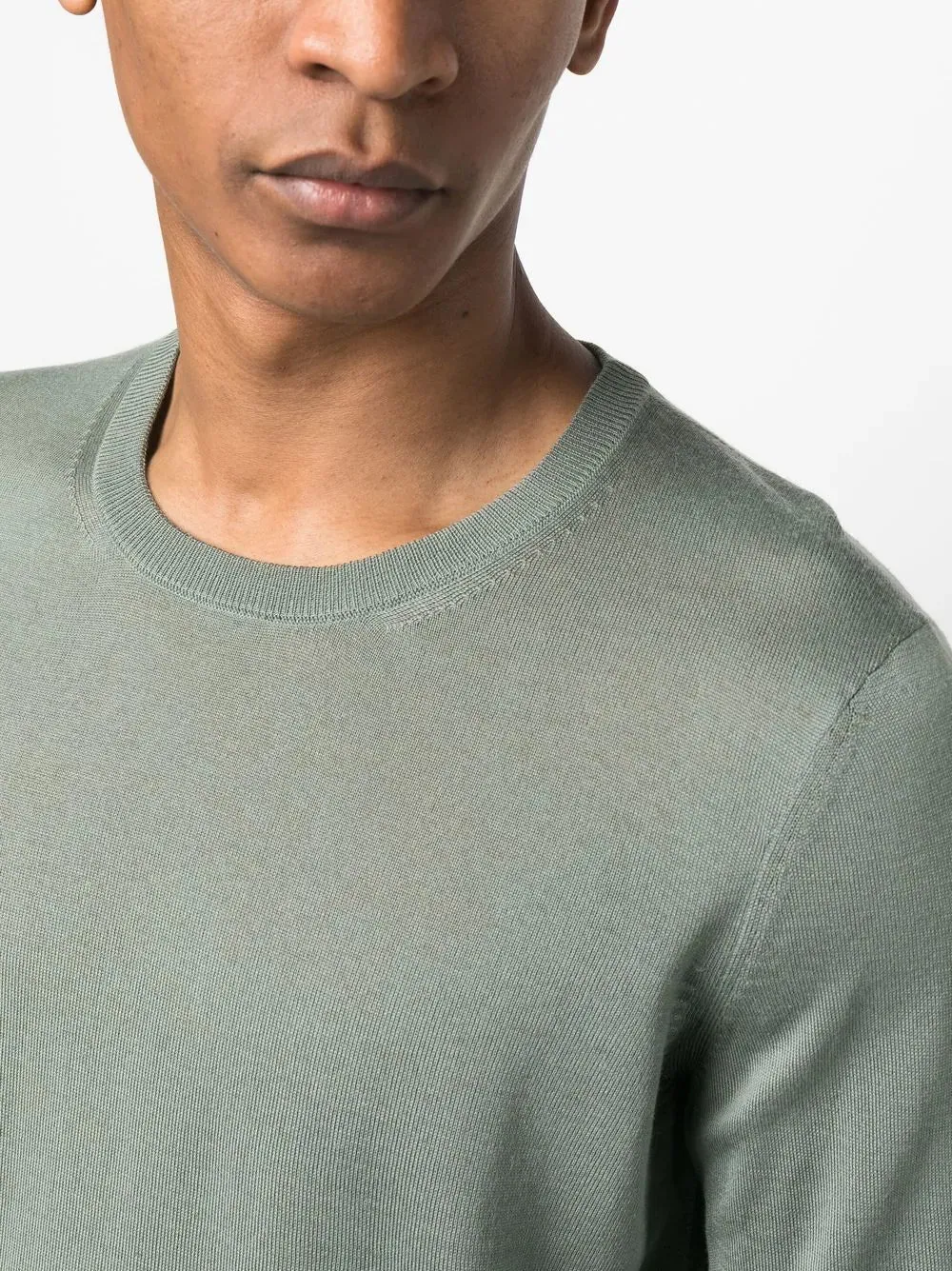 Boss Maglia Girocollo in Cotone Filo di Scozia