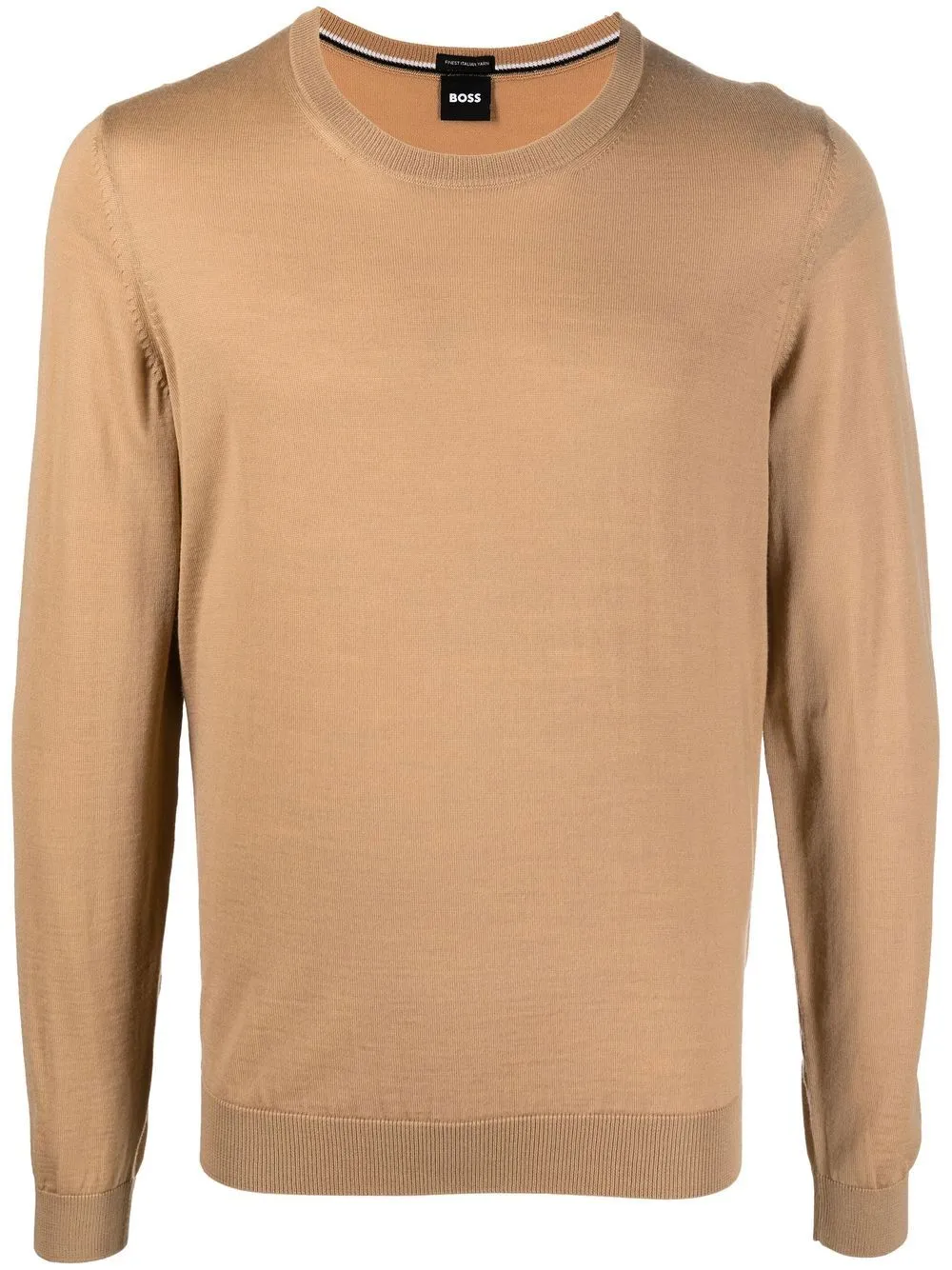 Boss Maglia Girocollo in Cotone Filo di Scozia