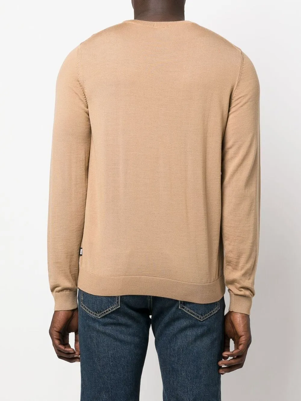 Boss Maglia Girocollo in Cotone Filo di Scozia