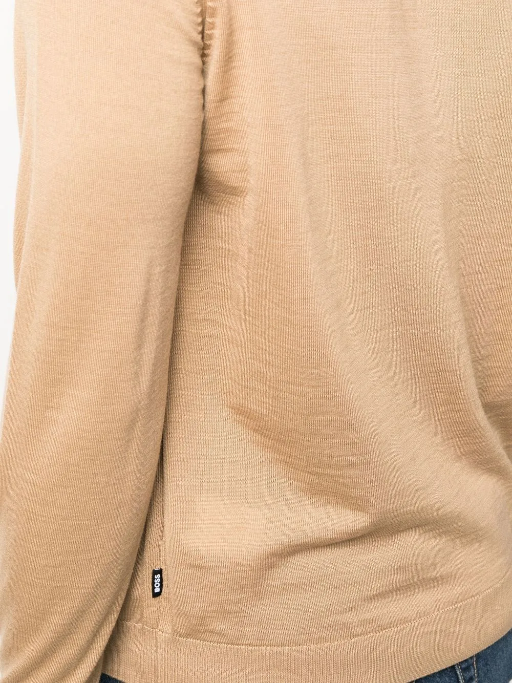 Boss Maglia Girocollo in Cotone Filo di Scozia