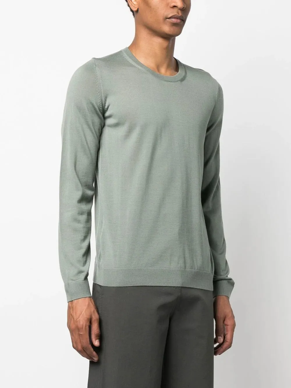 Boss Maglia Girocollo in Cotone Filo di Scozia