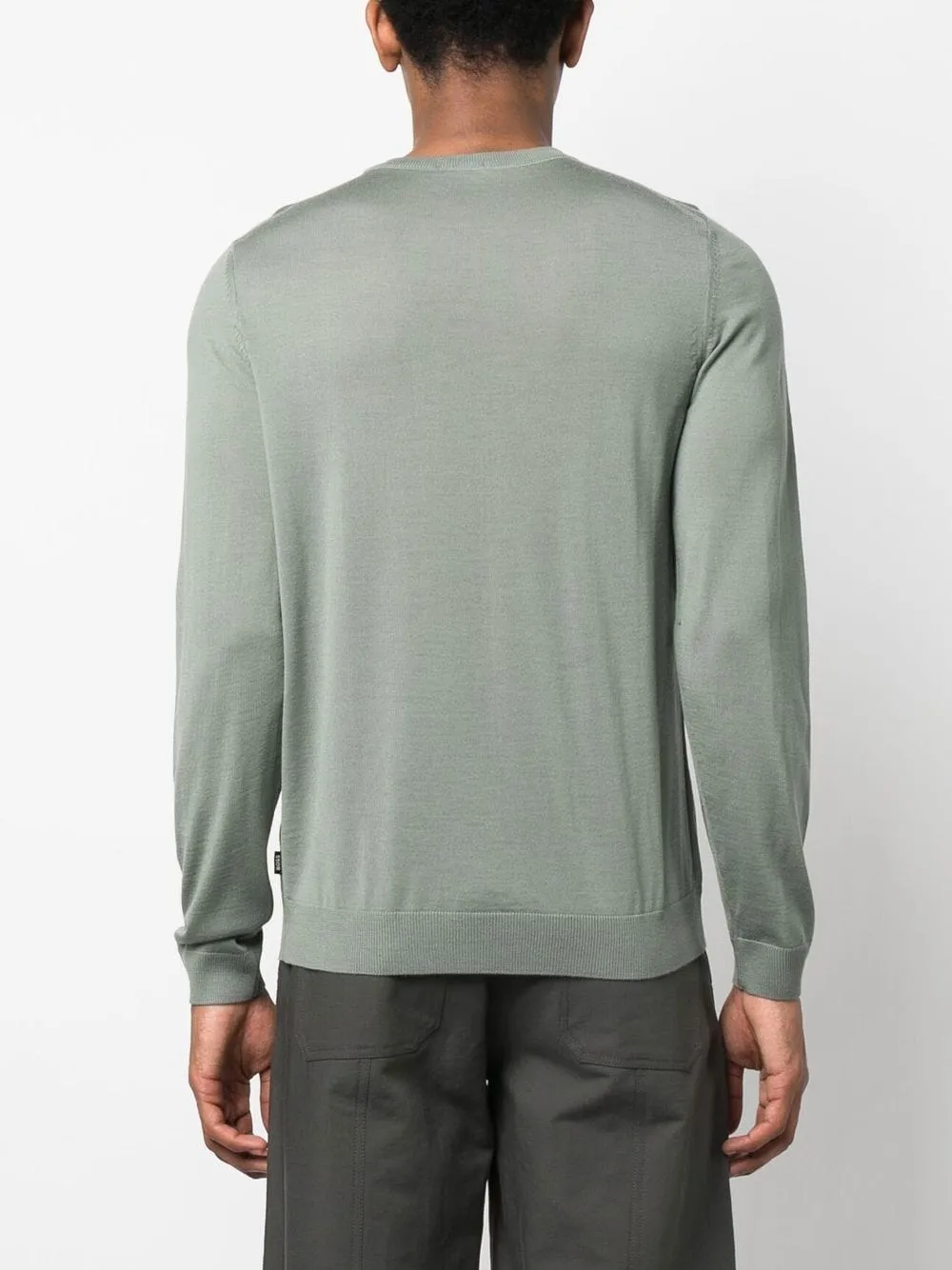 Boss Maglia Girocollo in Cotone Filo di Scozia