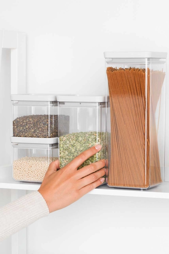 Brabantia set contenitori portaoggetti con coperchio Tasty+ pacco da 4