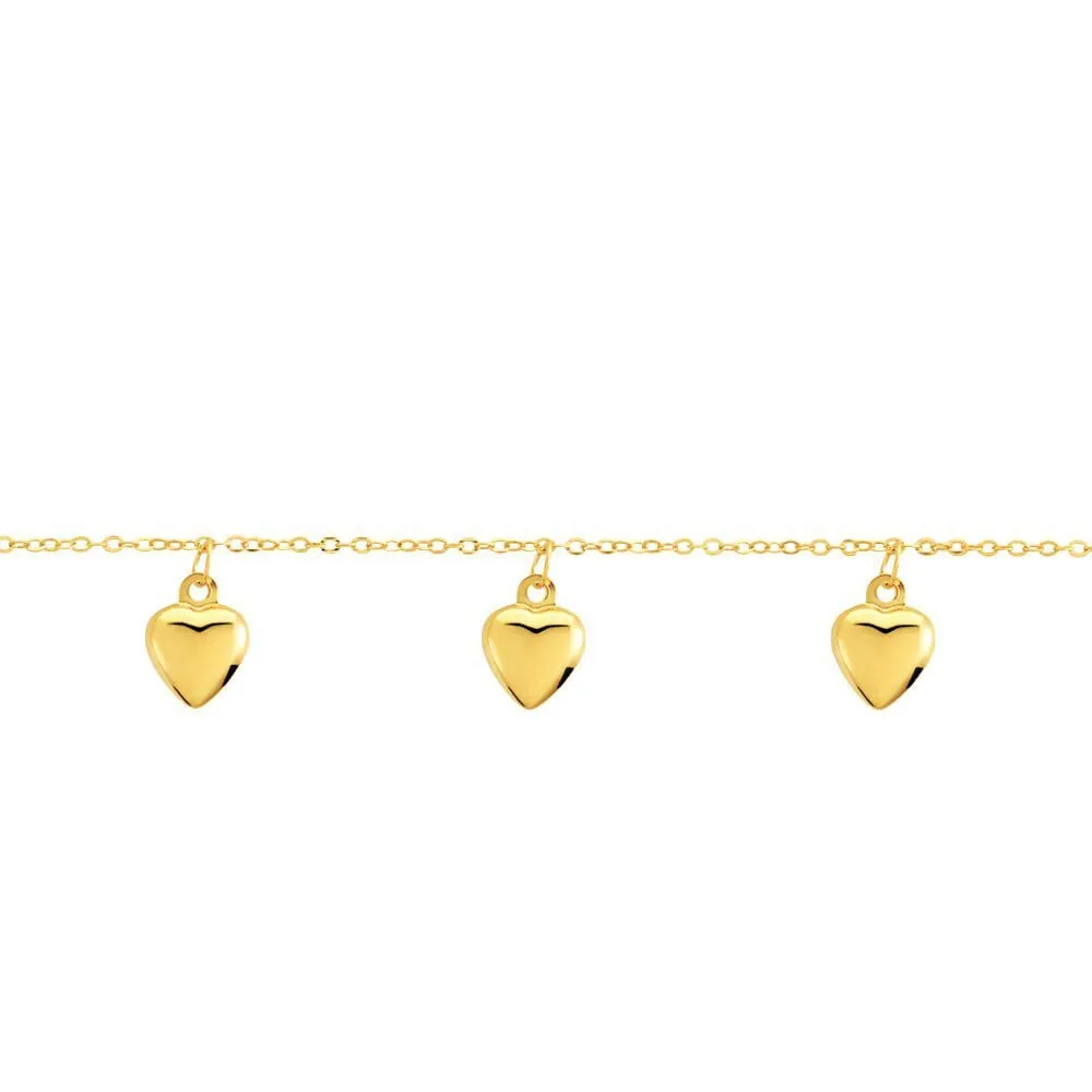 Bracciale Cuore Beverly Oro Giallo 375/1000 16 + 2 cm 1416169