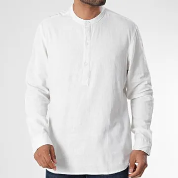 Camicia bianca a maniche lunghe
