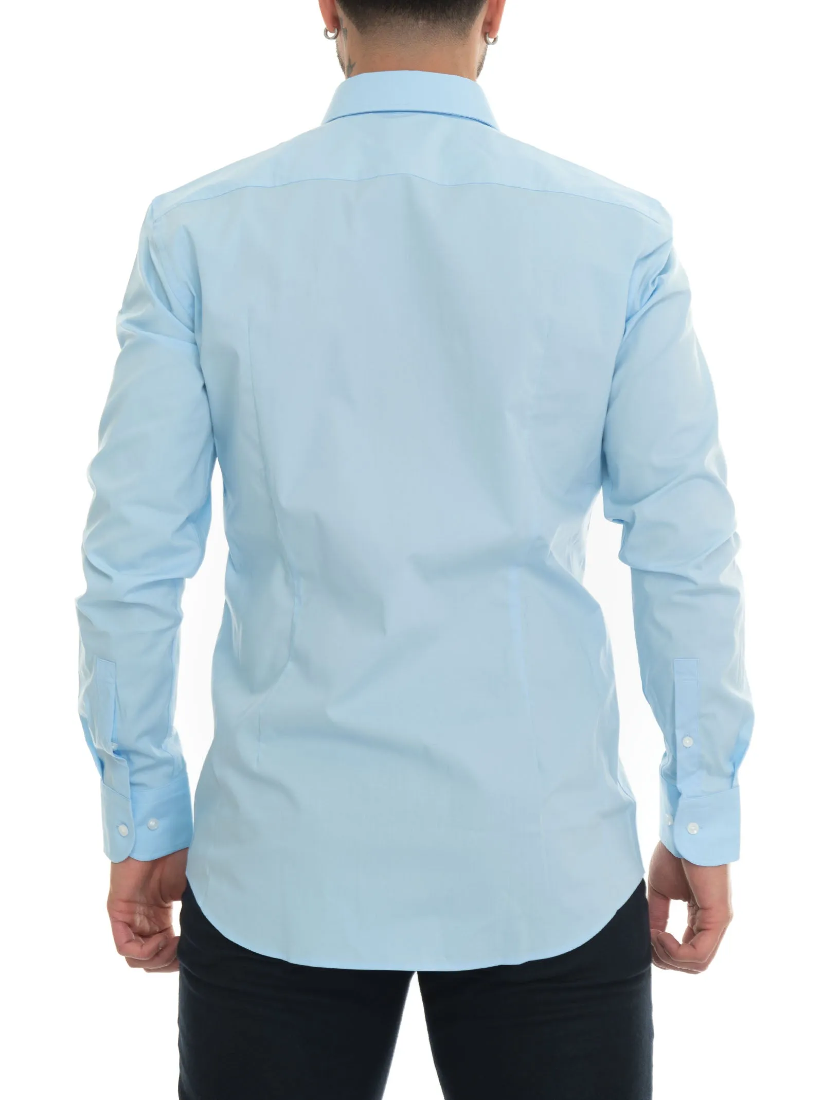 Camicia classica da uomo H-HANK-KENT Azzurro BOSS Uomo