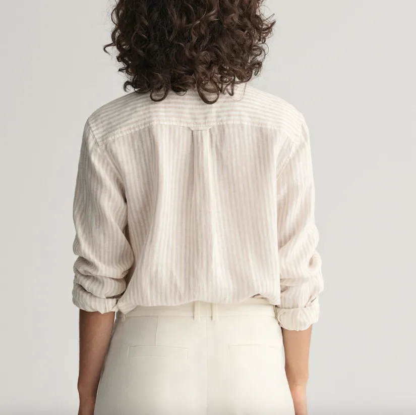 Camicia Gant donna di lino a righe 4300276-277