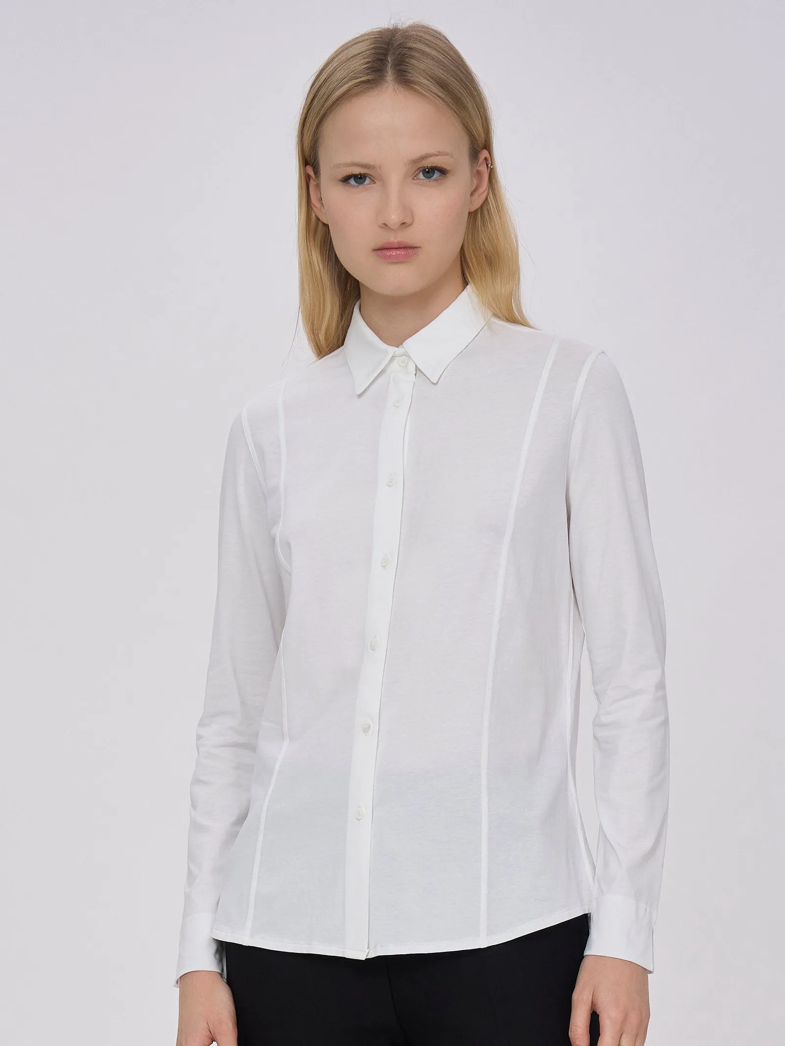 Camicia in Compact Ultralight - Bianco