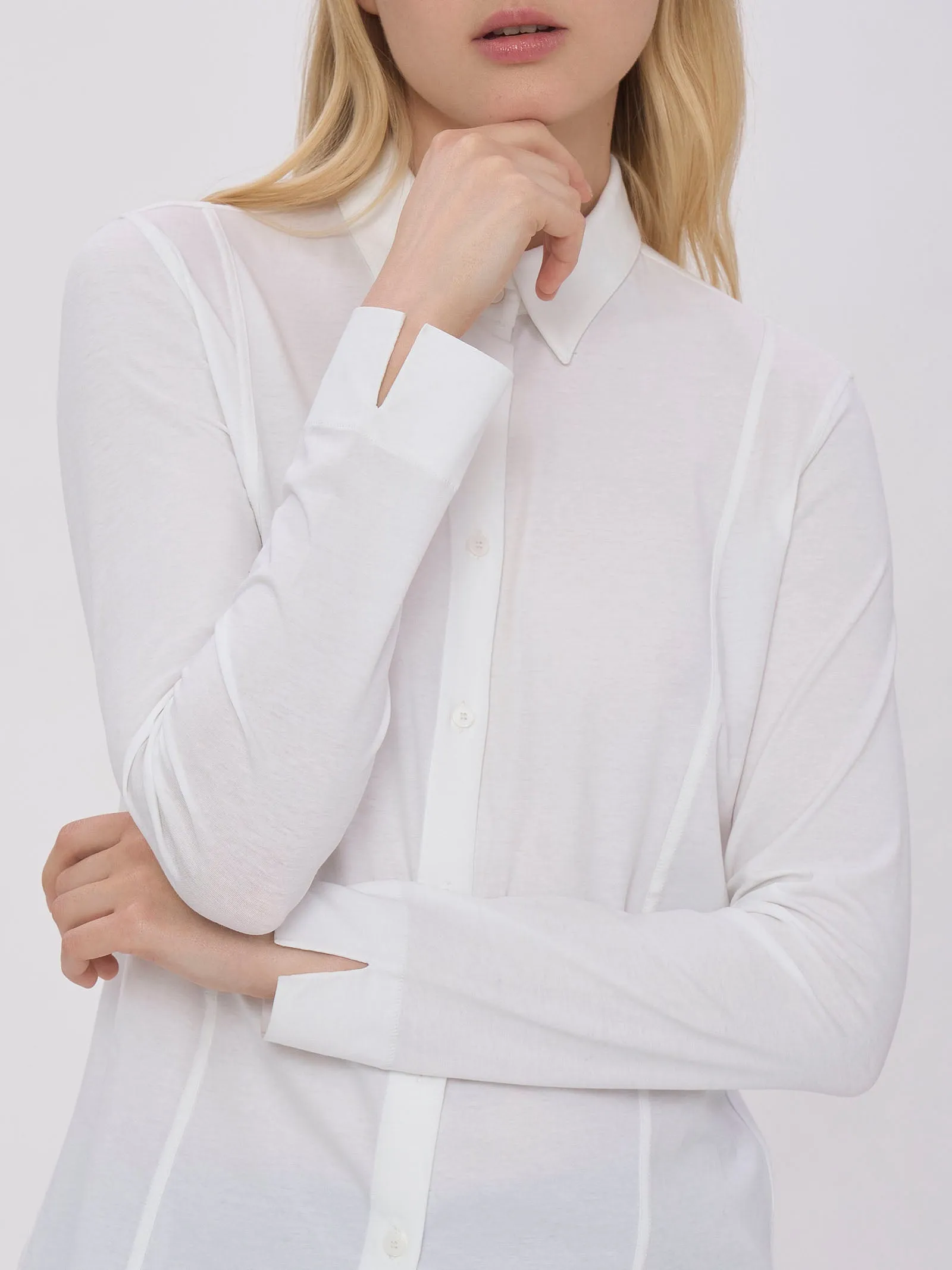 Camicia in Compact Ultralight - Bianco