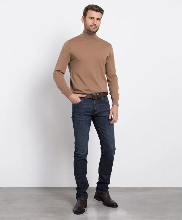 Canali Jeans blu con effetto used PD0000391700
