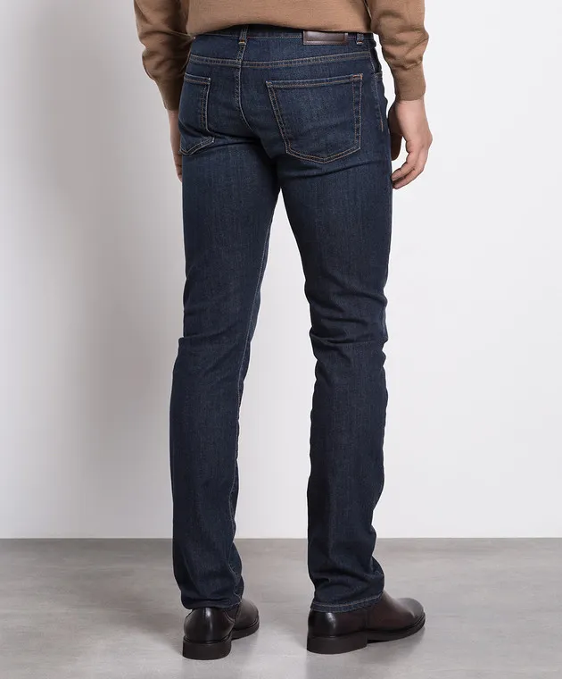 Canali Jeans blu con effetto used PD0000391700