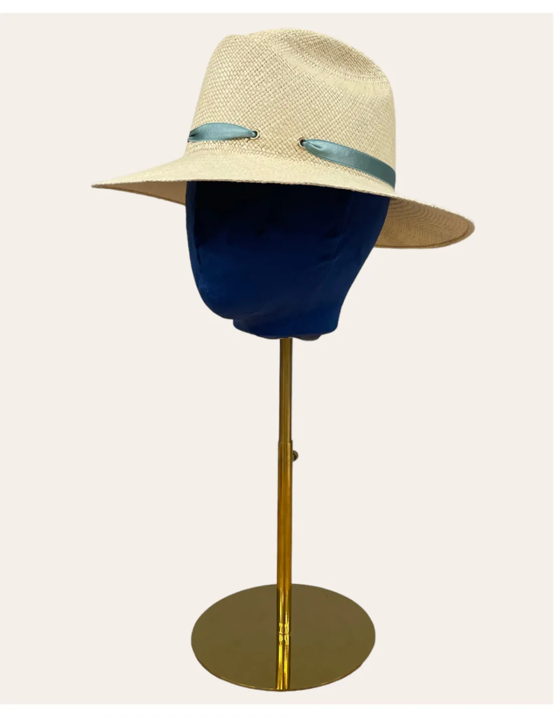 Cappello Borsalino Panama Quito Tesa Larga Cinta in Raso