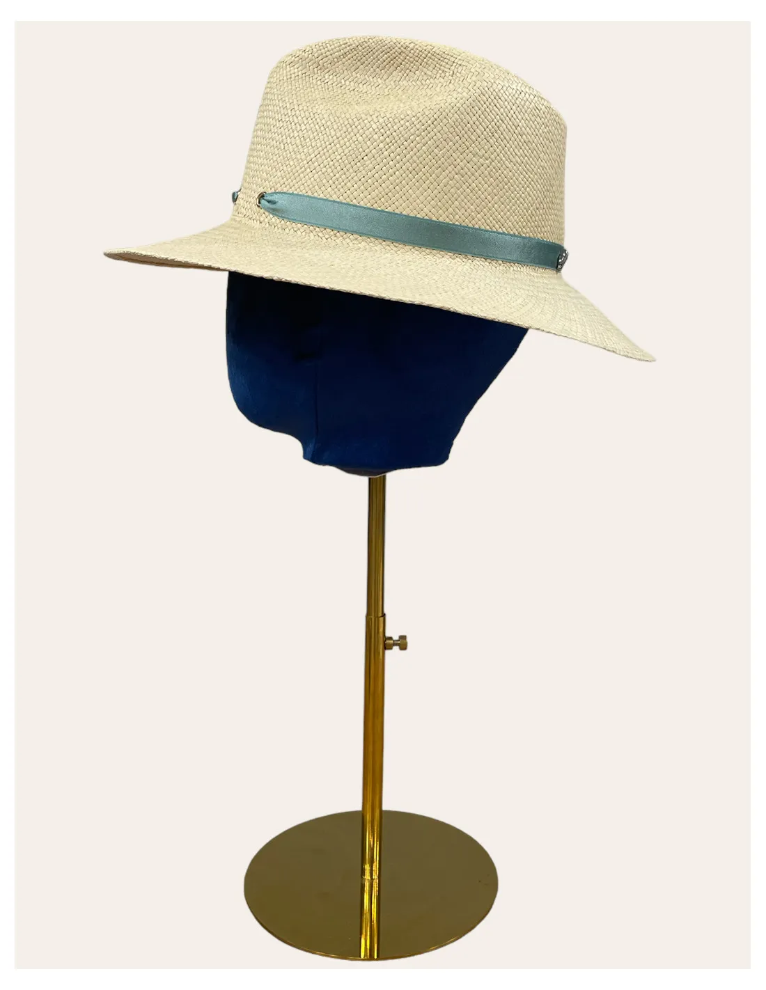 Cappello Borsalino Panama Quito Tesa Larga Cinta in Raso