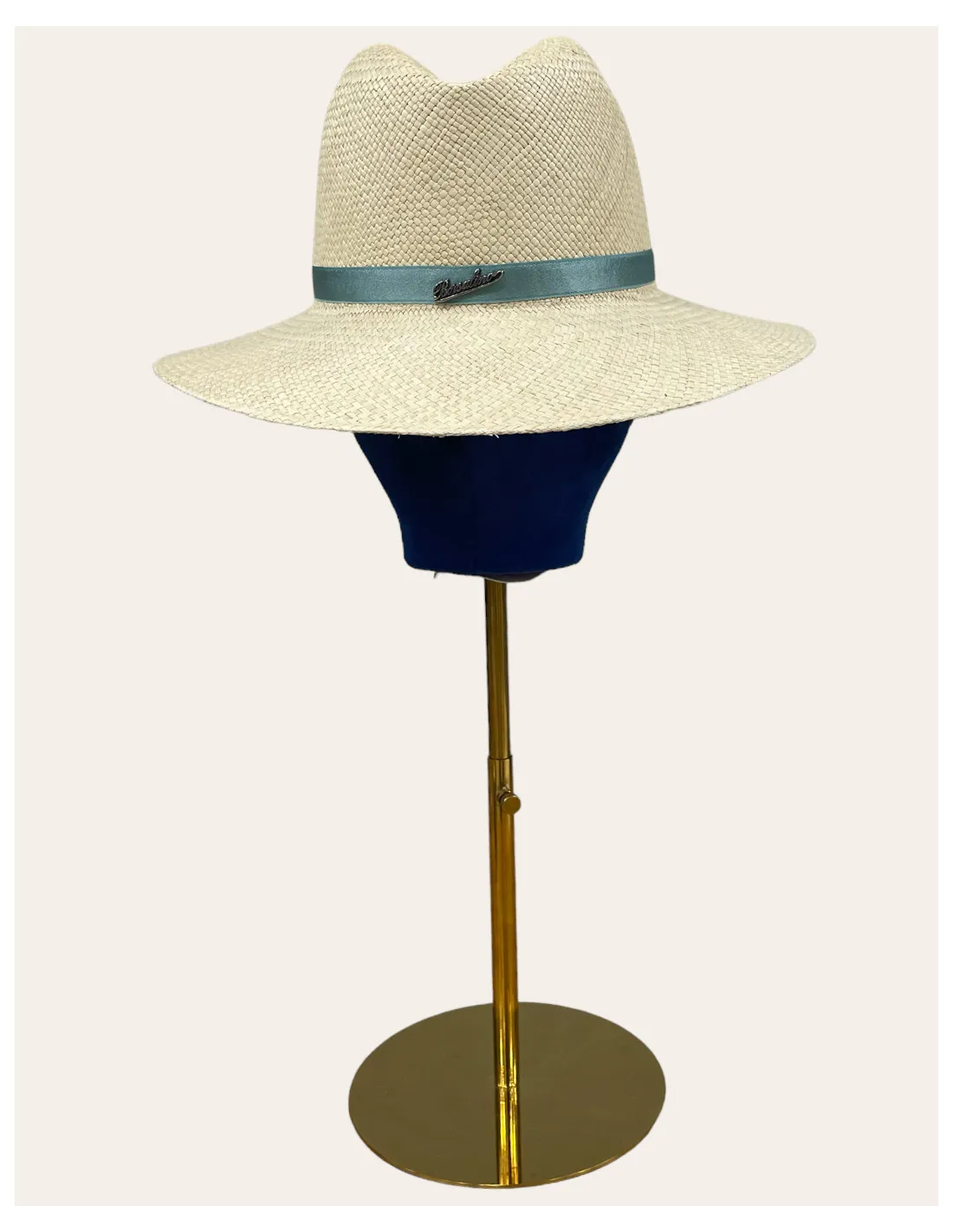 Cappello Borsalino Panama Quito Tesa Larga Cinta in Raso