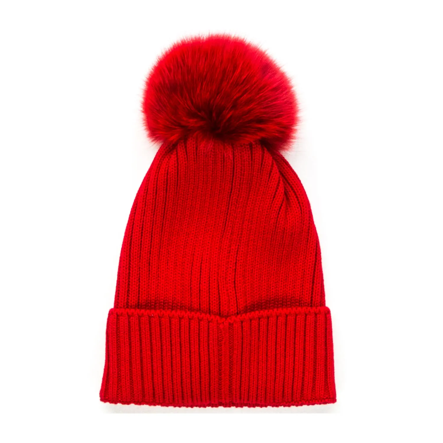 Cappello Pon Pon Rosso Girl