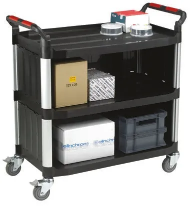 Carrello RS PRO in Alluminio, 3 ripiani 866 x 500mm, portata max 200kg (Carichi medi)