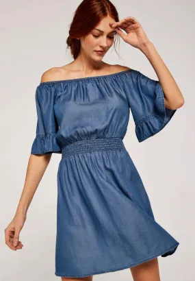 CHAMBRAY BARDOT  - Vestito di jeans