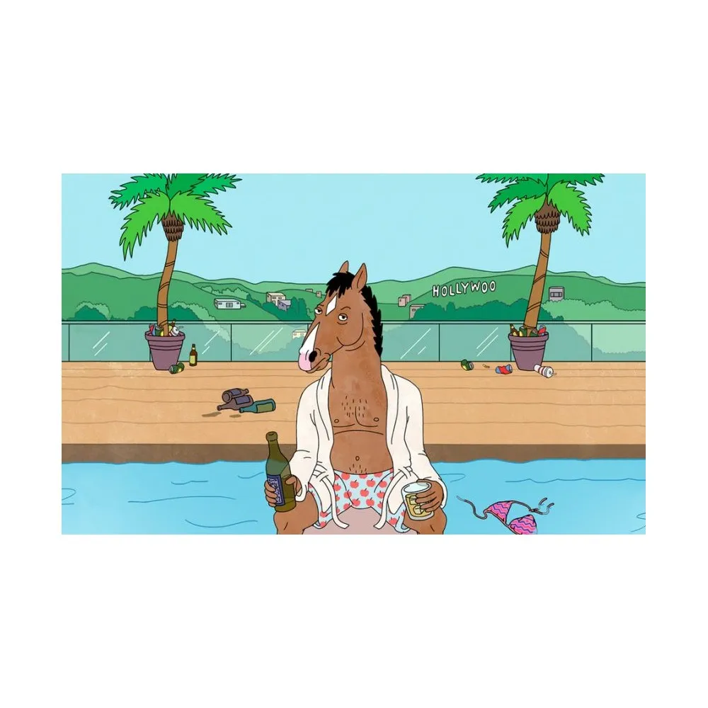 Cialda in Ostia Bojack Horseman per Decorazione di Torte per Compleanni e per Feste a Tema