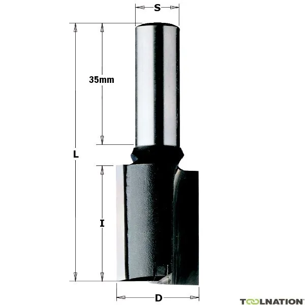 CMT 176.120.11 12 mm Fresa per scanalature a gambo lungo 10 mm