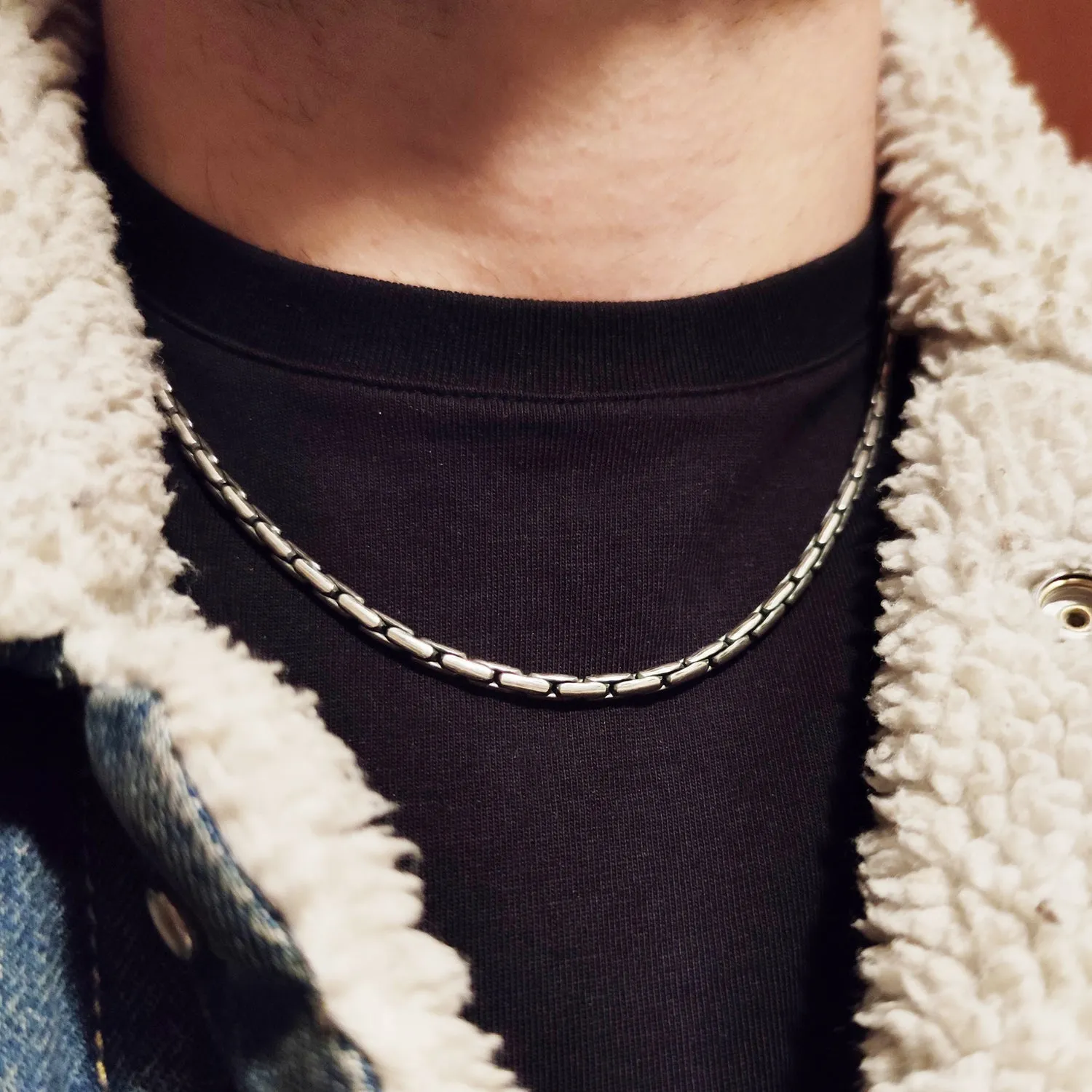 collana argento uomo