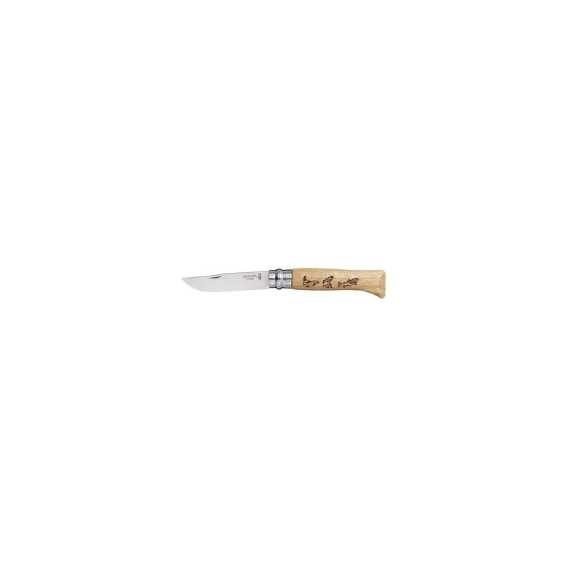 COLTELLI OPINEL VIROBLOC PIROGRAFATI PESCI