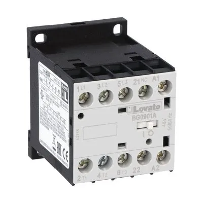 Contattore Lovato, serie 11BG, 3 poli, 1NC, 9 A, 4,5 kW, bobina 48 V c.a.