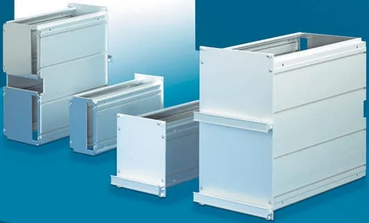 Contenitore 19" montaggio rack Rittal 3U 106.3 x 231.5 x 220mm, in Alluminio, col. Grigio