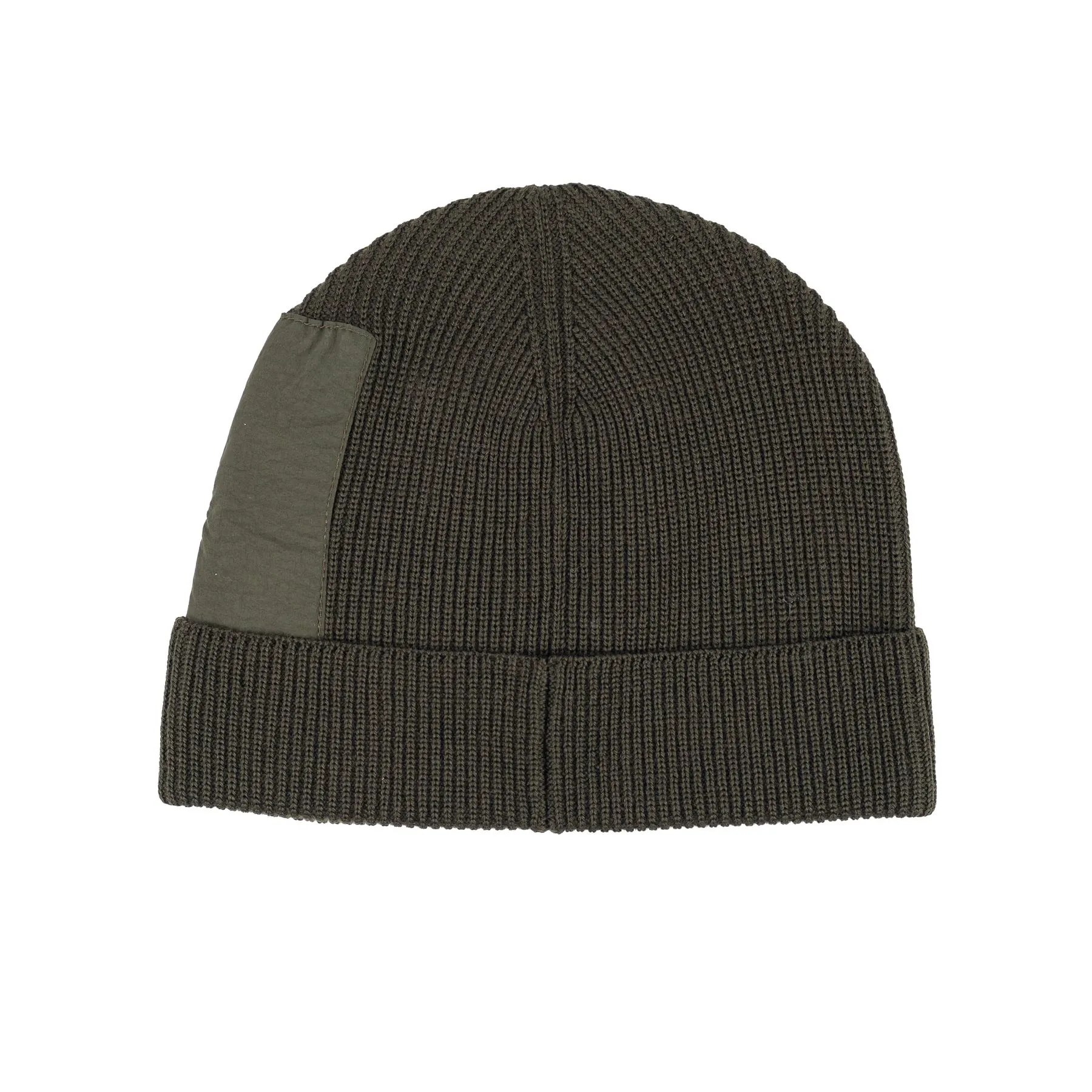 C.P. COMPANY EXTRAFINE MERINO WOOL SIDE LENS BEANIE 