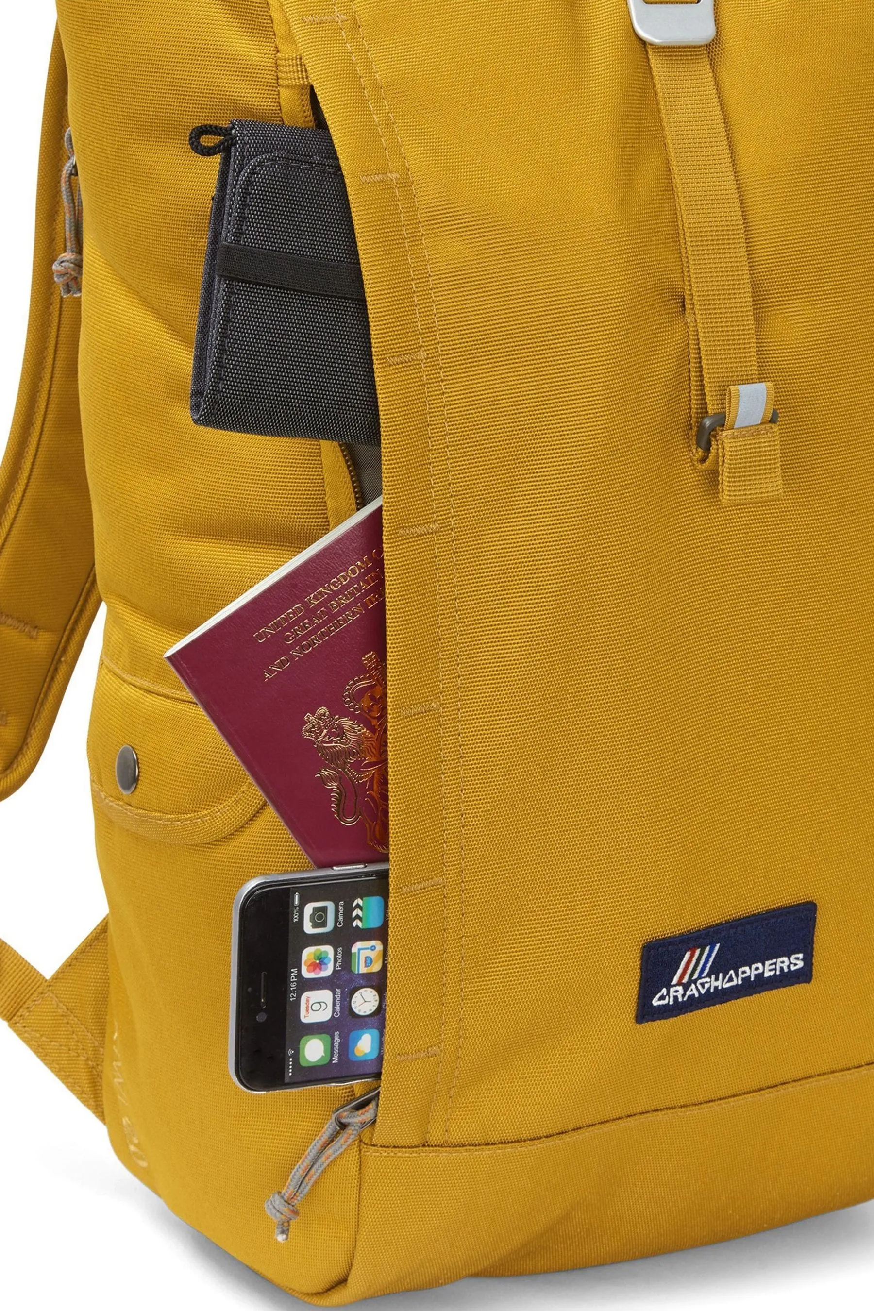 Craghoppers Giallo - Kiwi - Borsa con risvolto da 20 L