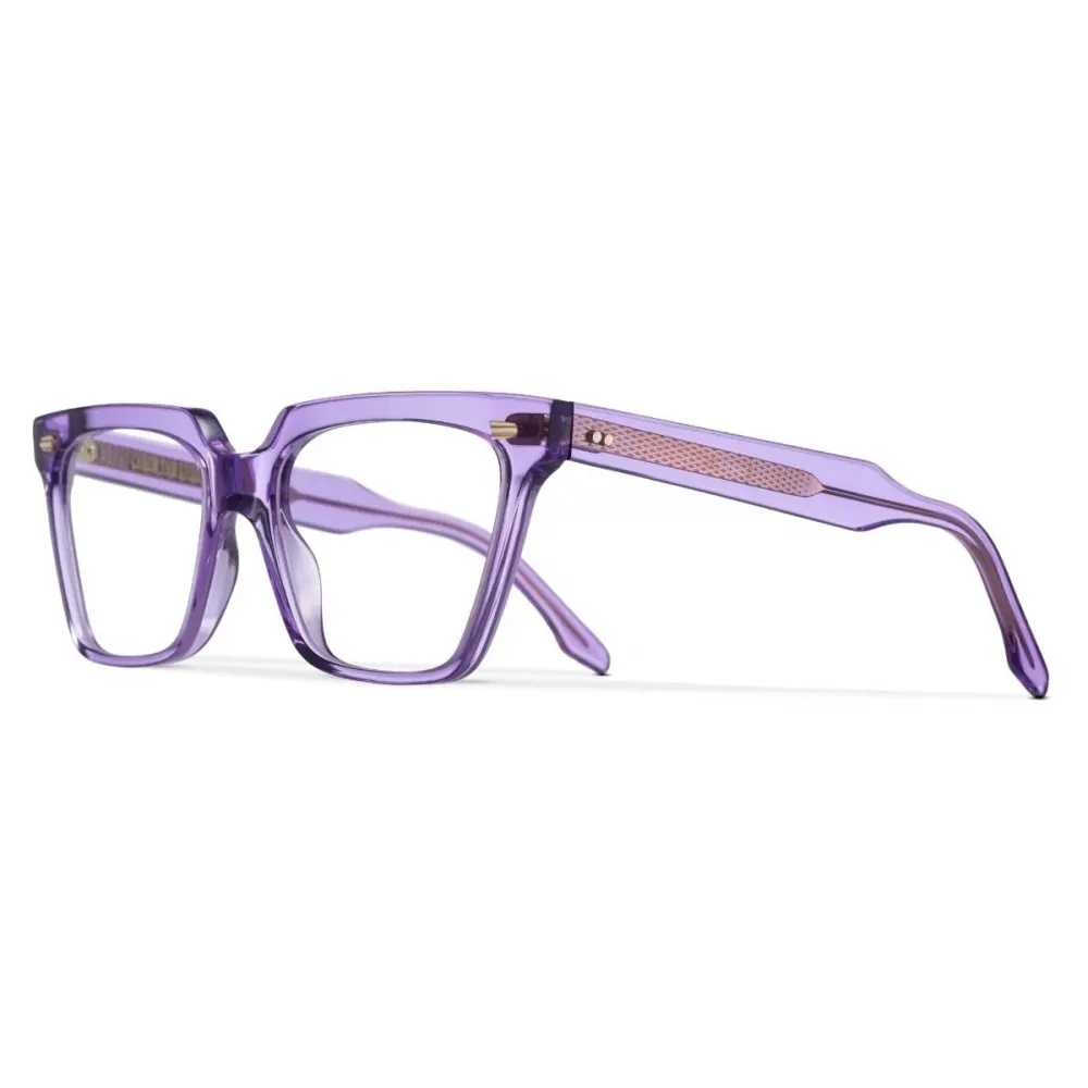 Cutler & Gross - 1346 Cat Eye Optical Glasses - Orchid Crystal - Luxury - Cutler & Gross Eyewear