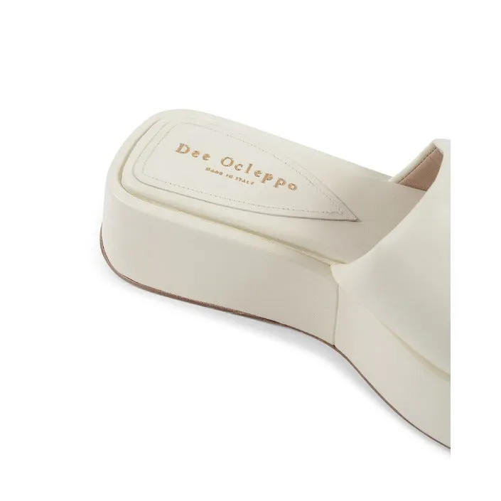 Dee Ocleppo sandali ciabatta crema   